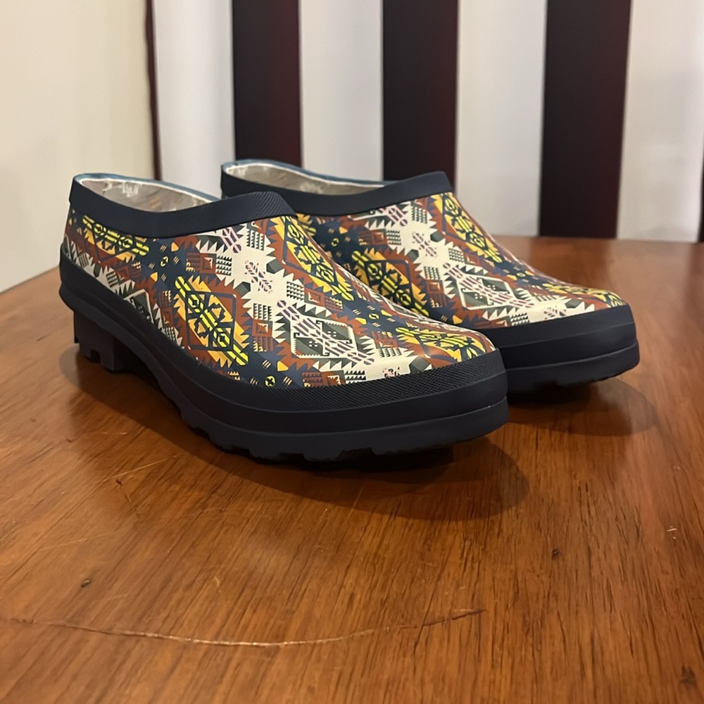 Pendleton Journey West Garden Rain Clogs Shoes new blue Women’s Sizes